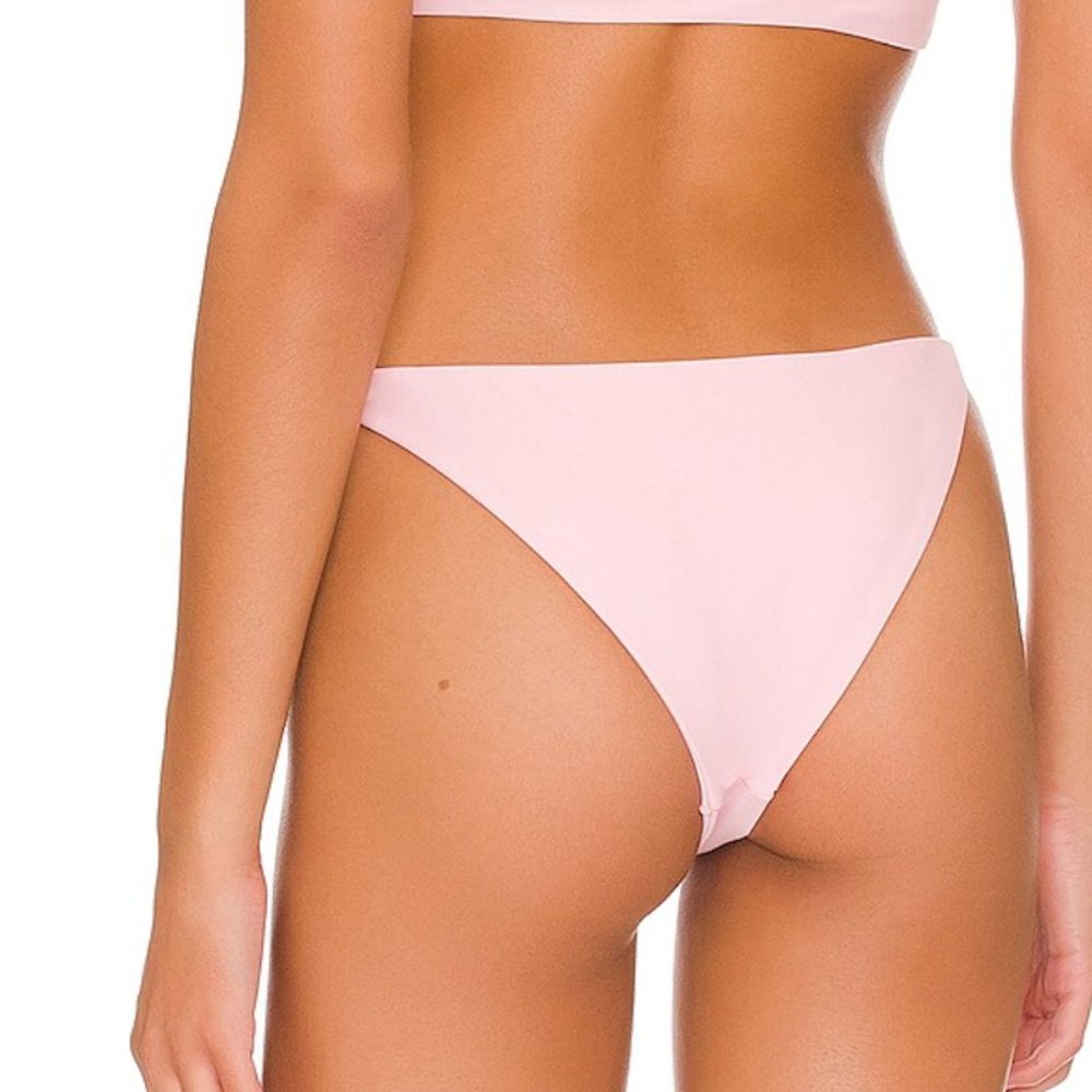 NEW Superdown x Revolve Blush Pink Arianna Cheeky Bikini Bottom Sz Small